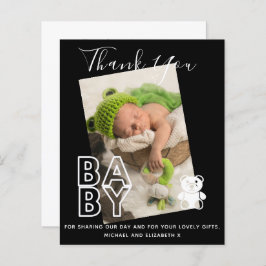 Nieuwe Baby Foto Bedankkaartjes Modern Budget
