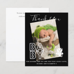 Nieuwe Baby Foto Bedankkaartjes Modern Budget