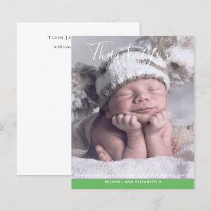 Nieuwe Baby Foto Bedankkaartjes Modern Budget