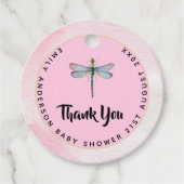 Nieuwe Baby Foto Bedankkaartjes Modern Budget Bedankjes Labels (Voorkant)