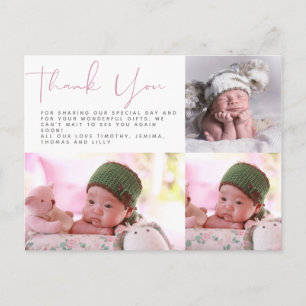 Nieuwe Baby Foto Bedankkaartjes Modern Budget Briefkaart