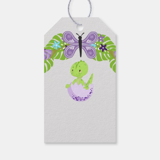 Nieuwe Baby Foto Bedankkaartjes Modern Budget Cadeaulabel (Achterkant)