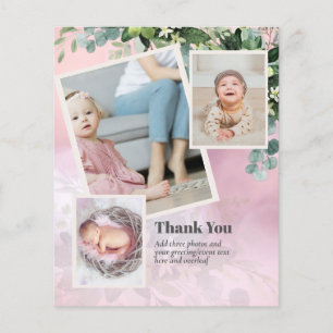 Nieuwe Baby Foto Bedankkaartjes Modern Budget Flyer