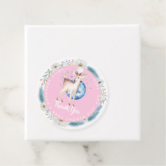 Nieuwe Baby Foto Bedankkaartjes Moderne Budget Bedankjes Labels (In situ)