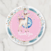 Nieuwe Baby Foto Bedankkaartjes Moderne Budget Bedankjes Labels (Voorkant)