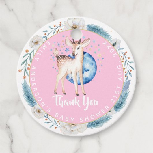 Nieuwe Baby Foto Bedankkaartjes Moderne Budget Bedankjes Labels (Voorkant)