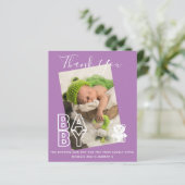 Nieuwe Baby Foto Dank u Kaarten Modern Budget (Staand voorkant)