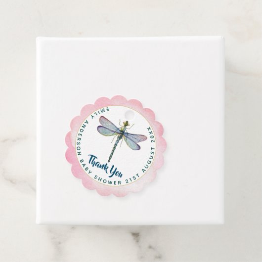 Nieuwe Baby Foto Dank u Kaarten Modern Budget Bedankjes Labels (In situ)