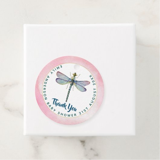 Nieuwe Baby Foto Dank u Kaarten Modern Budget Bedankjes Labels (In situ)