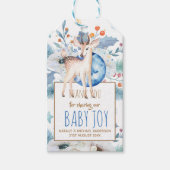 Nieuwe Baby Foto Dank u Kaarten Modern Budget Cadeaulabel (Voorkant)