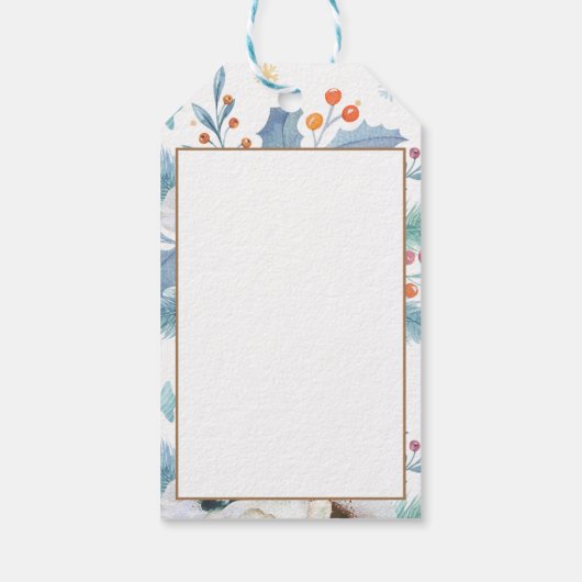 Nieuwe Baby Foto Dank u Kaarten Modern Budget Cadeaulabel (Achterkant)