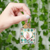 Nieuwe baby fotocadeau scrapbooking paisley foto sleutelhanger (Hand)