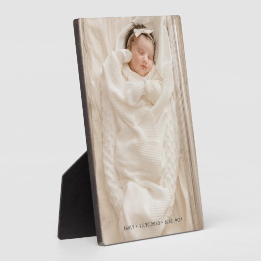 Nieuwe baby fotoplaat (Zijkant)