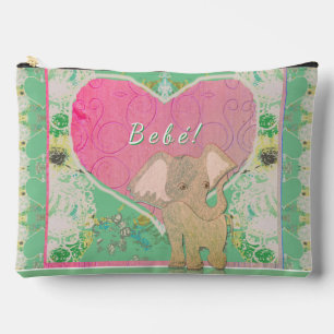 Nieuwe Baby Gear w/Elephant Hearts Print Cut Naaiz Etui