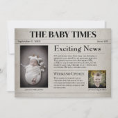 Nieuwe baby geboorte aankondiging (Voorkant)