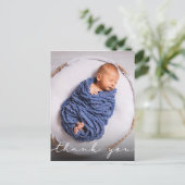 Nieuwe Baby Geboorte Aankondiging Dank u Briefkaart (Staand voorkant)