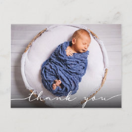 Nieuwe Baby Geboorte Aankondiging Dank u Briefkaart