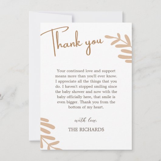 Nieuwe baby geboorte aankondiging foto collage dan (Achterkant)