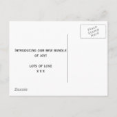 Nieuwe Baby Geboorte Aankondiging Uitnodiging brie (Achterkant)