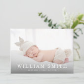 Nieuwe baby geboorte Kaart bekendmaking (Staand voorkant)