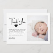 Nieuwe baby geboorte Kaart bekendmaking (Achterkant)