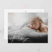 Nieuwe Baby Geboorteaankondiging Dank u Briefkaart (Voorkant / Achterkant)