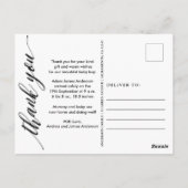 Nieuwe Baby Geboorteaankondiging Dank u Briefkaart (Achterkant)