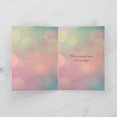 Nieuwe Baby Gefeliciteerd - Bokeh Tulpen Kaart (Binnen)