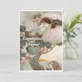  Nieuwe Baby Gefeliciteerd Flat Kaart (Staand voorkant)