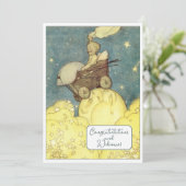  Nieuwe Baby Gefeliciteerd Flat Kaart (Staand voorkant)