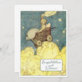  Nieuwe Baby Gefeliciteerd Flat Kaart (Voorkant / Achterkant)