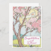  Nieuwe Baby Gefeliciteerd Flat Kaart (Voorkant / Achterkant)