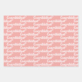 Nieuwe Baby Gefeliciteerd Flowers Inpakpapier Vel (Voorkant 2)