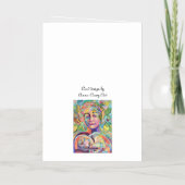 Nieuwe baby gefeliciteerd folie wenskaart (Achterkant)