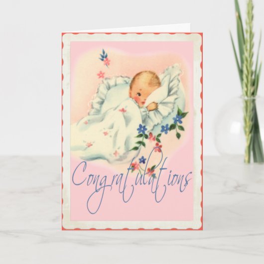  nieuwe baby Gefeliciteerd Kaart (Voorkant)