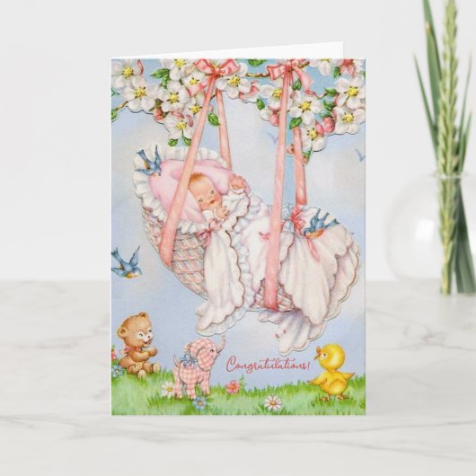  nieuwe baby Gefeliciteerd Kaart (Voorkant)
