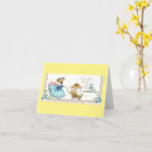  nieuwe baby Gefeliciteerd Kaart (Gele Bloem)