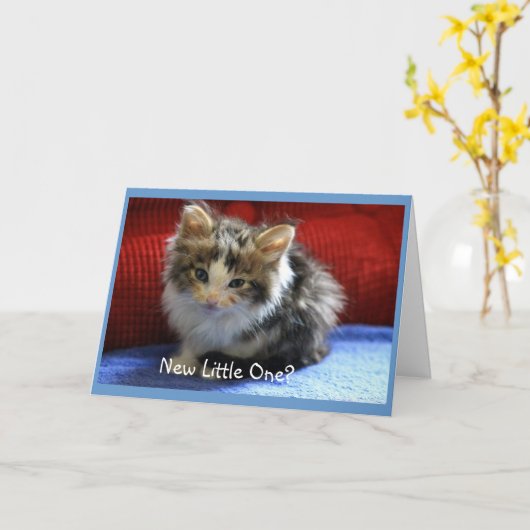 Nieuwe baby Gefeliciteerd Kaart (Gele Bloem)