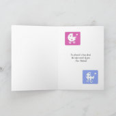 Nieuwe Baby Gefeliciteerd Kaart (Binnen)