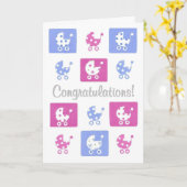 Nieuwe Baby Gefeliciteerd Kaart (Gele Bloem)