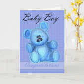 Nieuwe baby gefeliciteerd kaart (Gele Bloem)