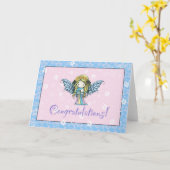 Nieuwe Baby Gefeliciteerd Kaart (Gele Bloem)