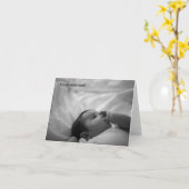 Nieuwe baby gefeliciteerd kaart (Gele Bloem)