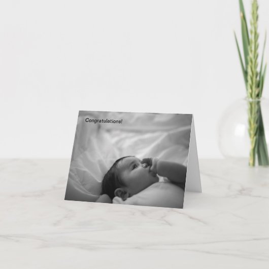 Nieuwe baby gefeliciteerd kaart (Voorkant)