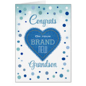 Nieuwe baby! Gefeliciteerd met New kleinson (Voorkant)