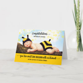 Nieuwe baby Gefeliciteerd met OPBOUW met enthousia Kaart