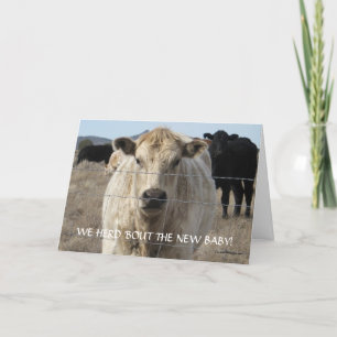Nieuwe baby Gefeliciteerd - Rundvee - Western Kaart