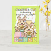 Nieuwe baby gefeliciteerd voor grootouders - kaart (Gele Bloem)