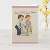 nieuwe baby Gefeliciteerd Wenskaart Kaart (Gele Bloem)