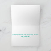 Nieuwe Baby Gepersonaliseerde Zeemeermin Kaart (Binnen)